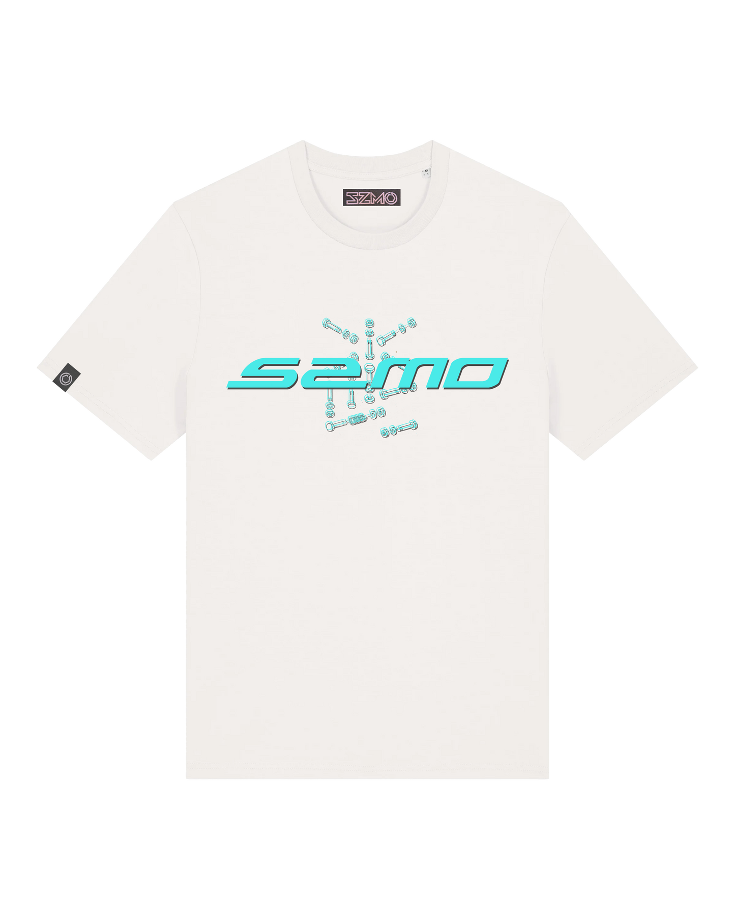 SZMO MK2 Tech T-Shirt Technische Zeichnung Golf Tuning Vorderansicht Detail