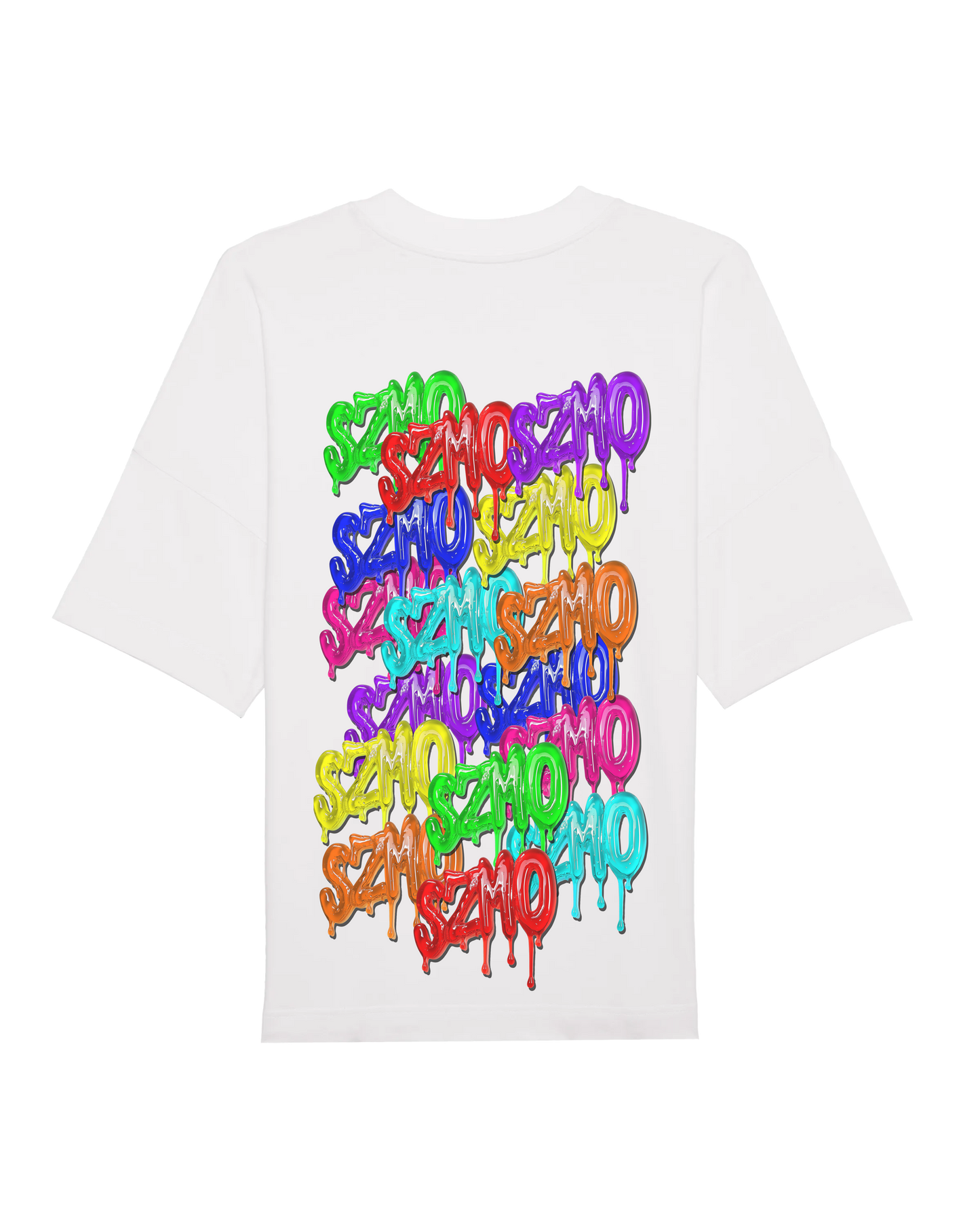 SZMO Big White Multicolor Oversize T-Shirt