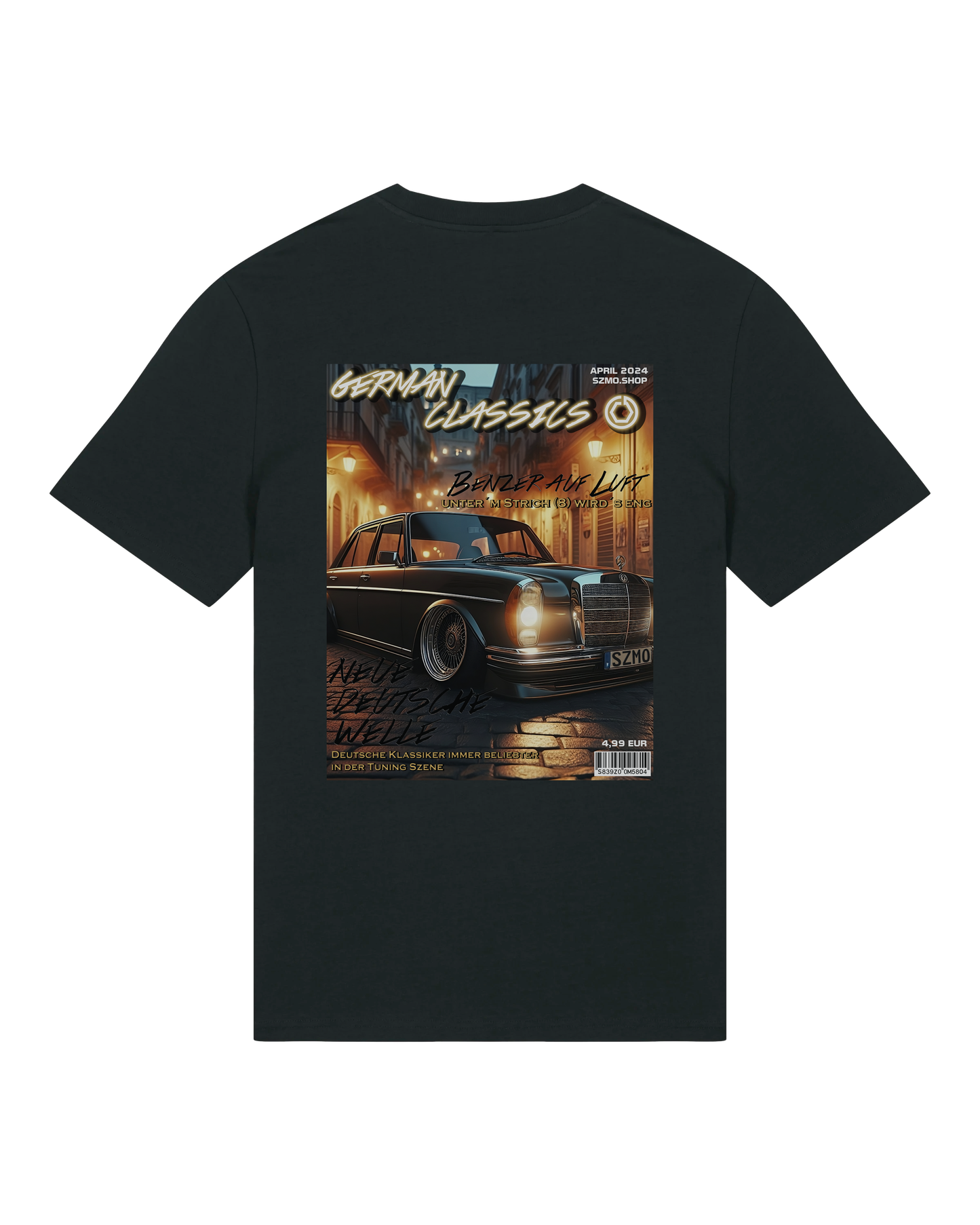 SZMO Collectors Edition T-Shirt April Strich 8 Tuning Art Rückansicht Detail