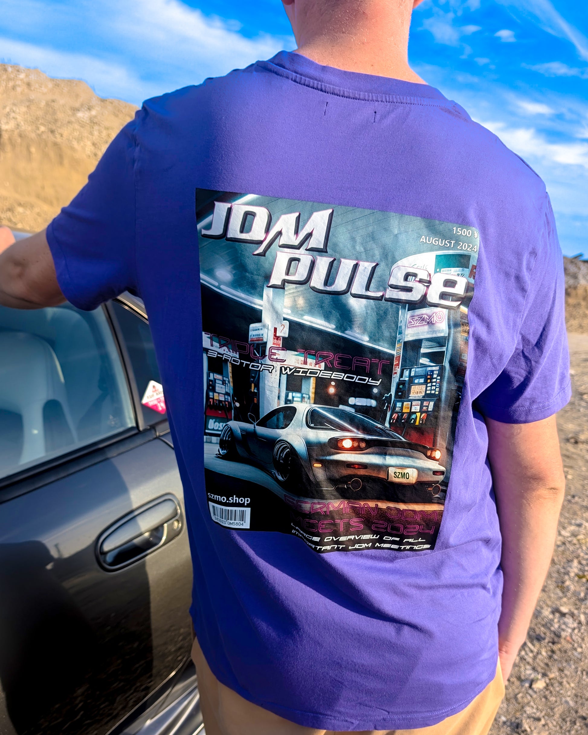 SZMO Collectors Edition T-Shirt August FD Rotary Automotive Art Rückansicht