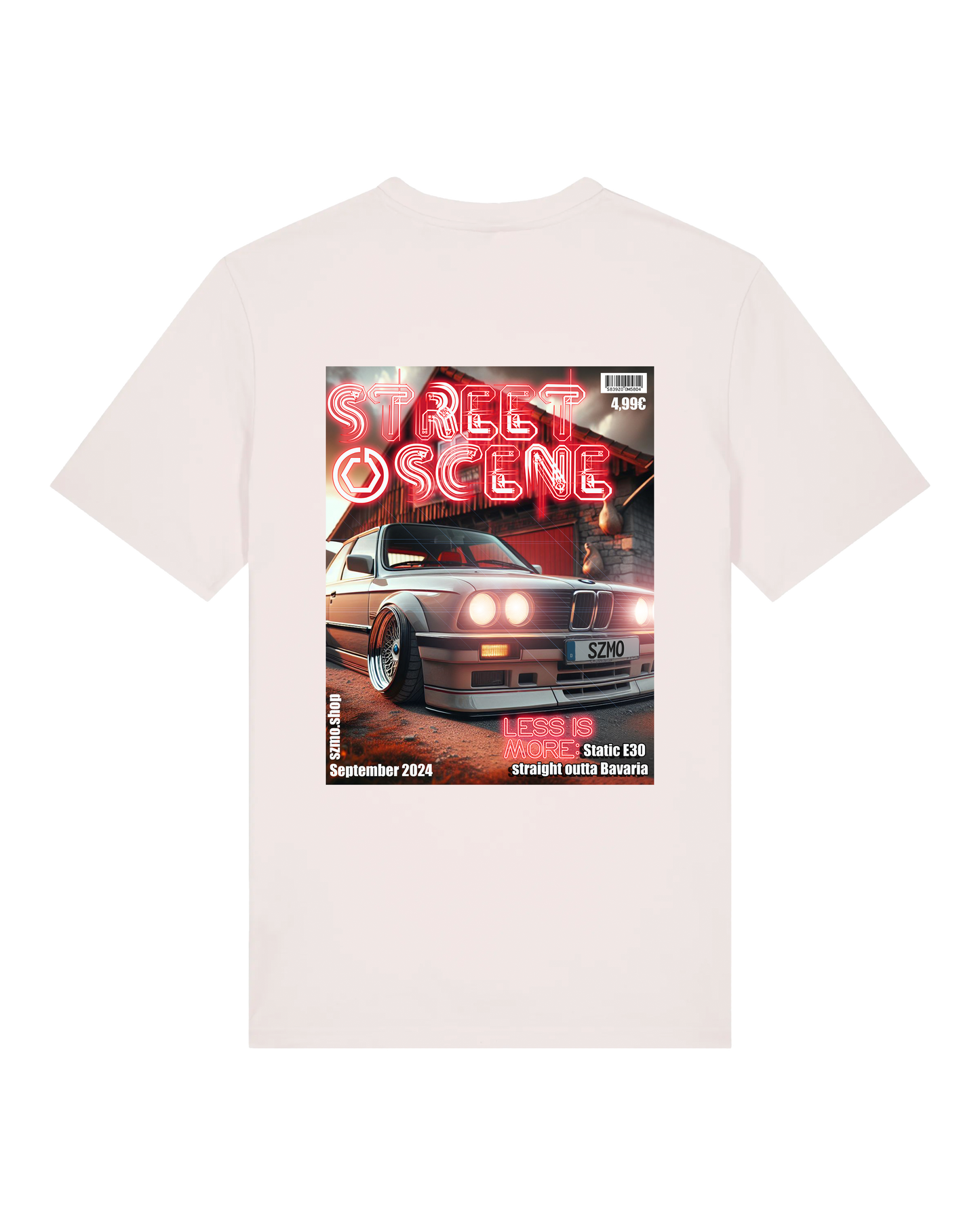 SZMO Collectors Edition T-Shirt September E30 Classic Tuning Fashion Rückansicht Detail