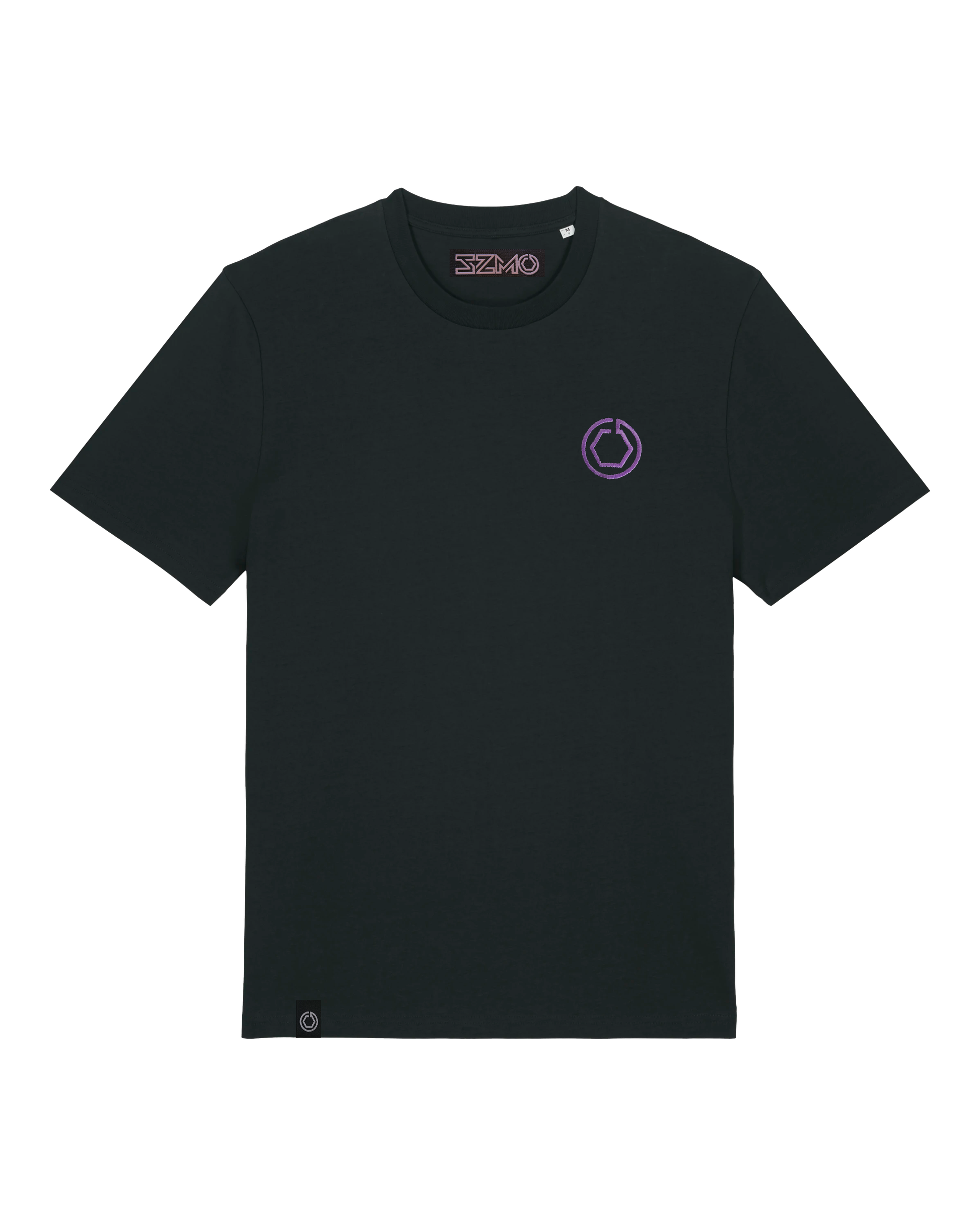 SZMO E36 Cabrio T-Shirt Violett Youngtimer Tuning Mode Vorderansicht Detail