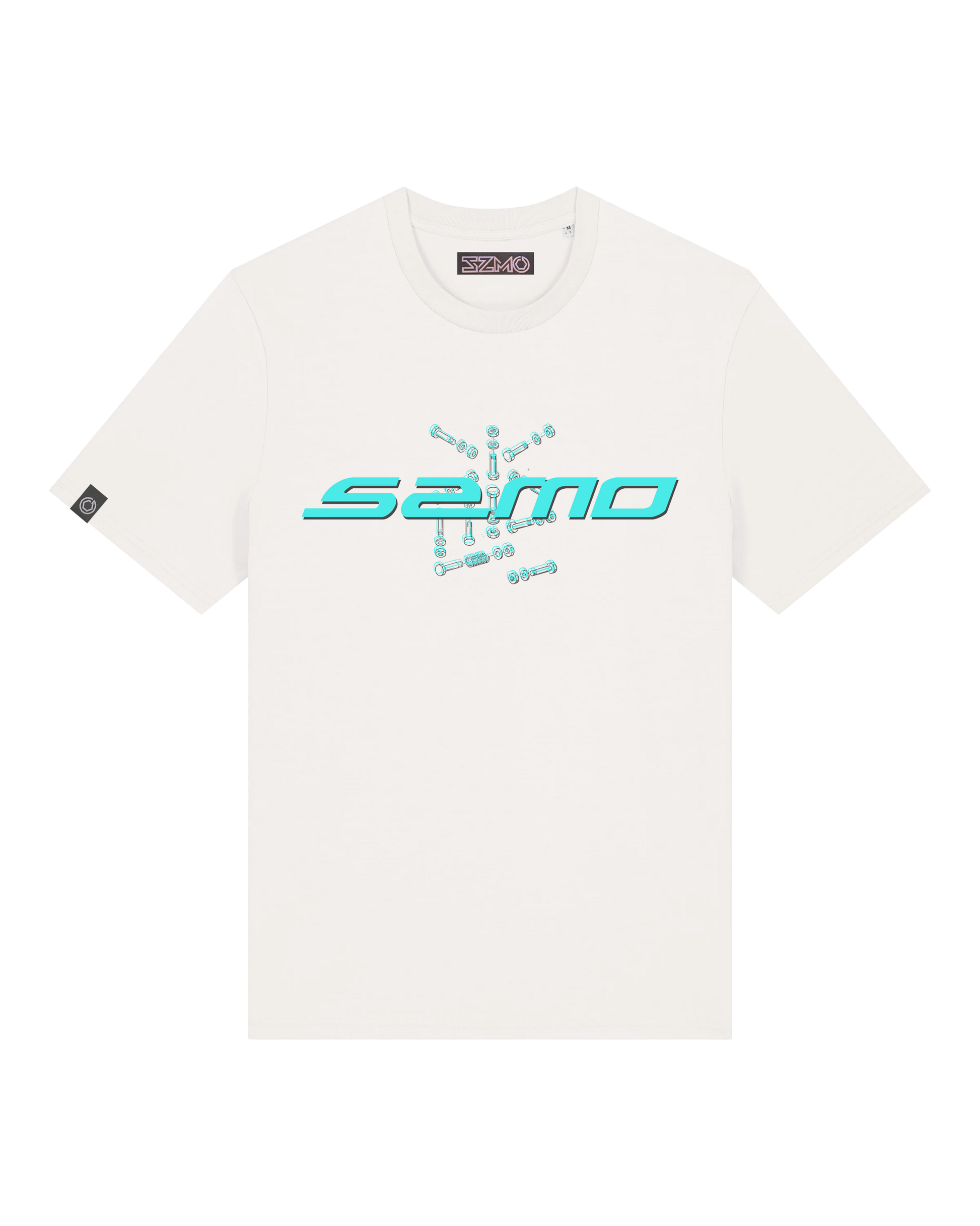 SZMO MK2 Tech T-Shirt Technische Zeichnung Golf Tuning Vorderansicht Detail