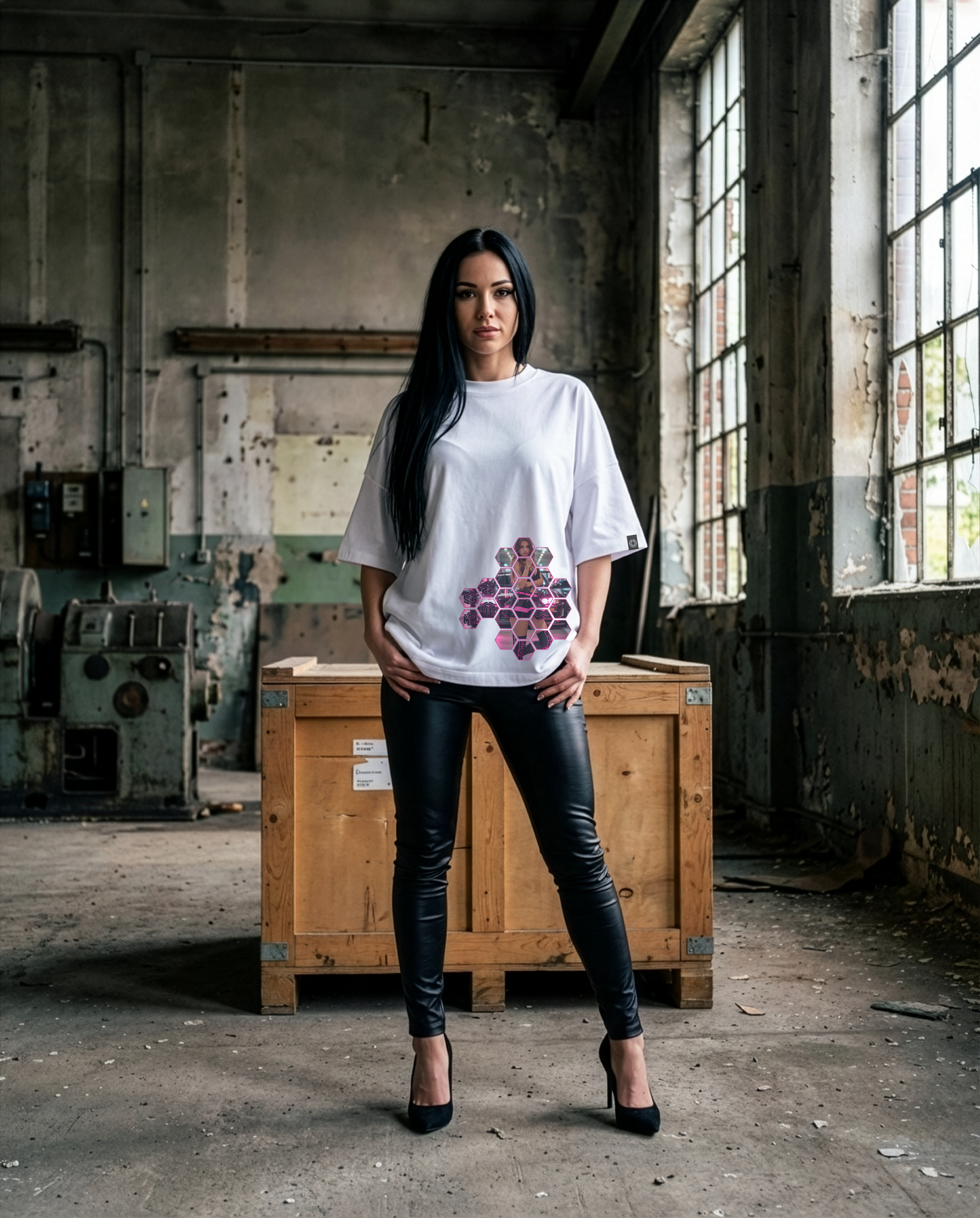 "R34 Pink/White" Oversize T-Shirt