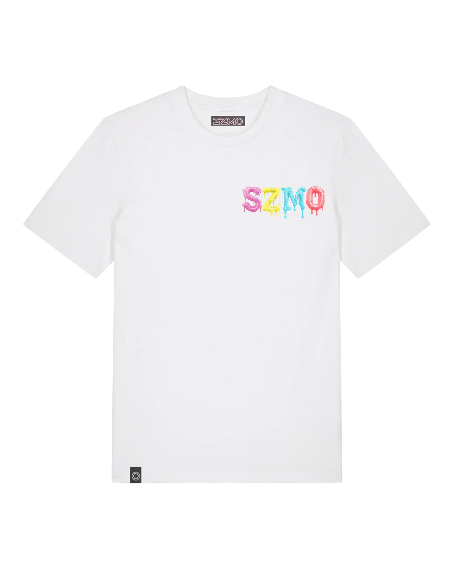 SZMO Candy Zapfsäule T-Shirt Bunt Retro Vibe Streetwear Vorderansicht Detail