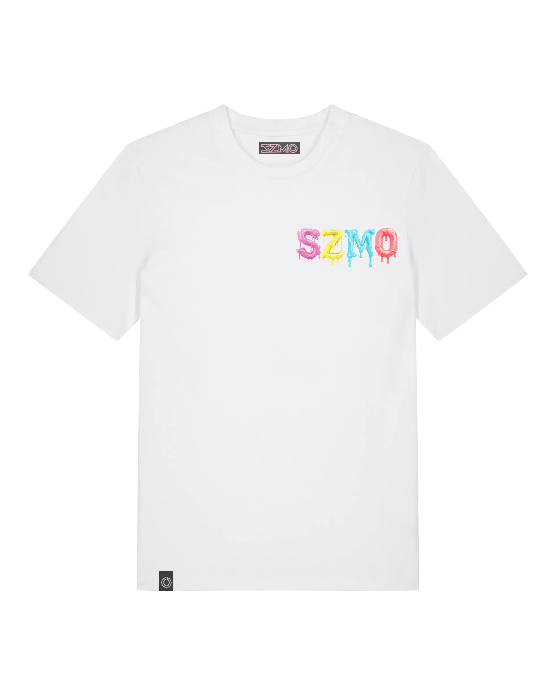 SZMO Candy Zapfsäule T-Shirt Bunt Retro Vibe Streetwear Vorderansicht Detail