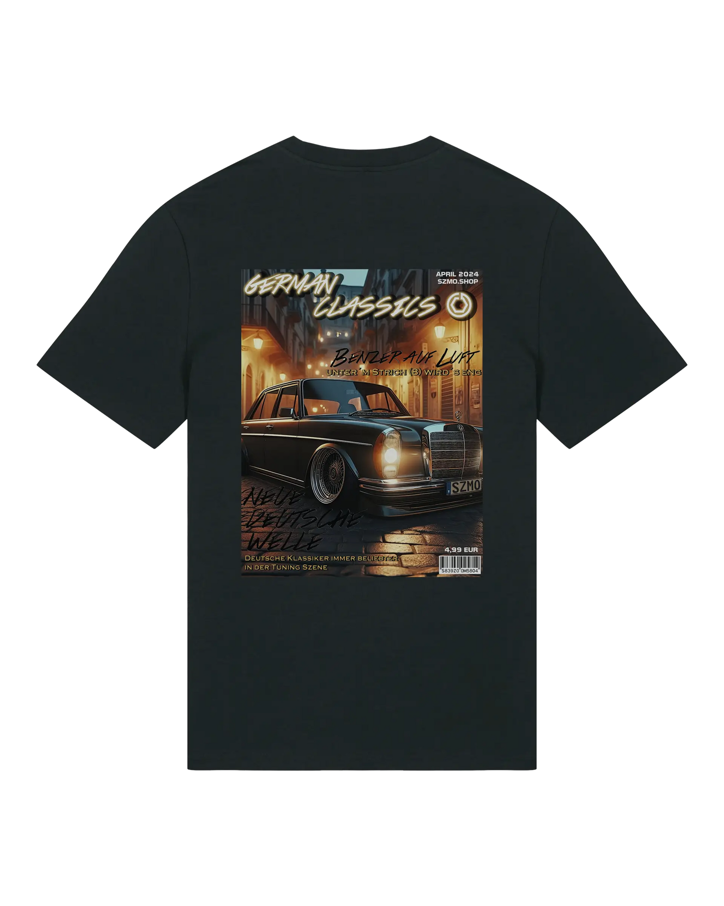 SZMO Collectors Edition T-Shirt April Strich 8 Tuning Art Rückansicht Detail