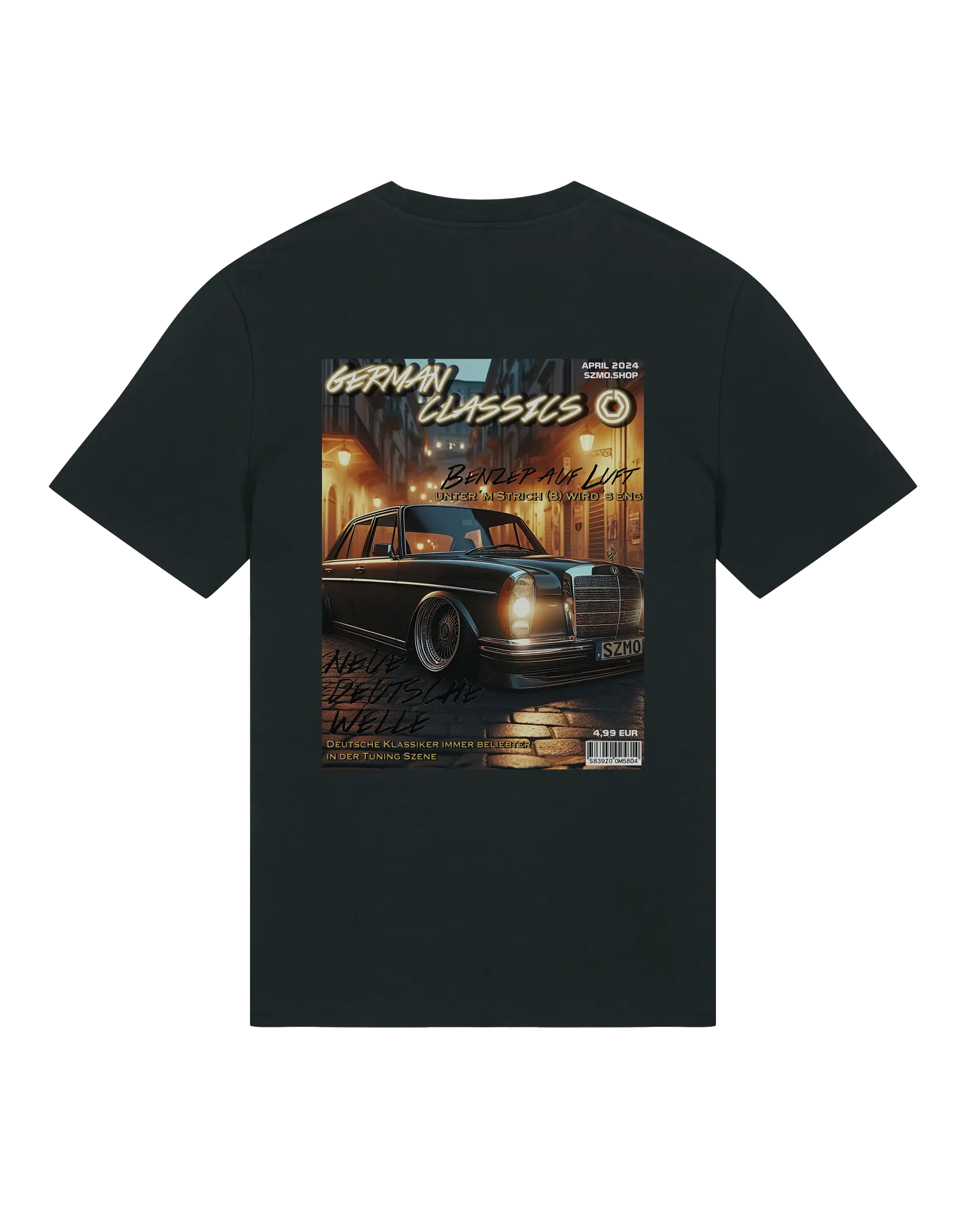 SZMO Collectors Edition T-Shirt April Strich 8 Tuning Art Rückansicht Detail