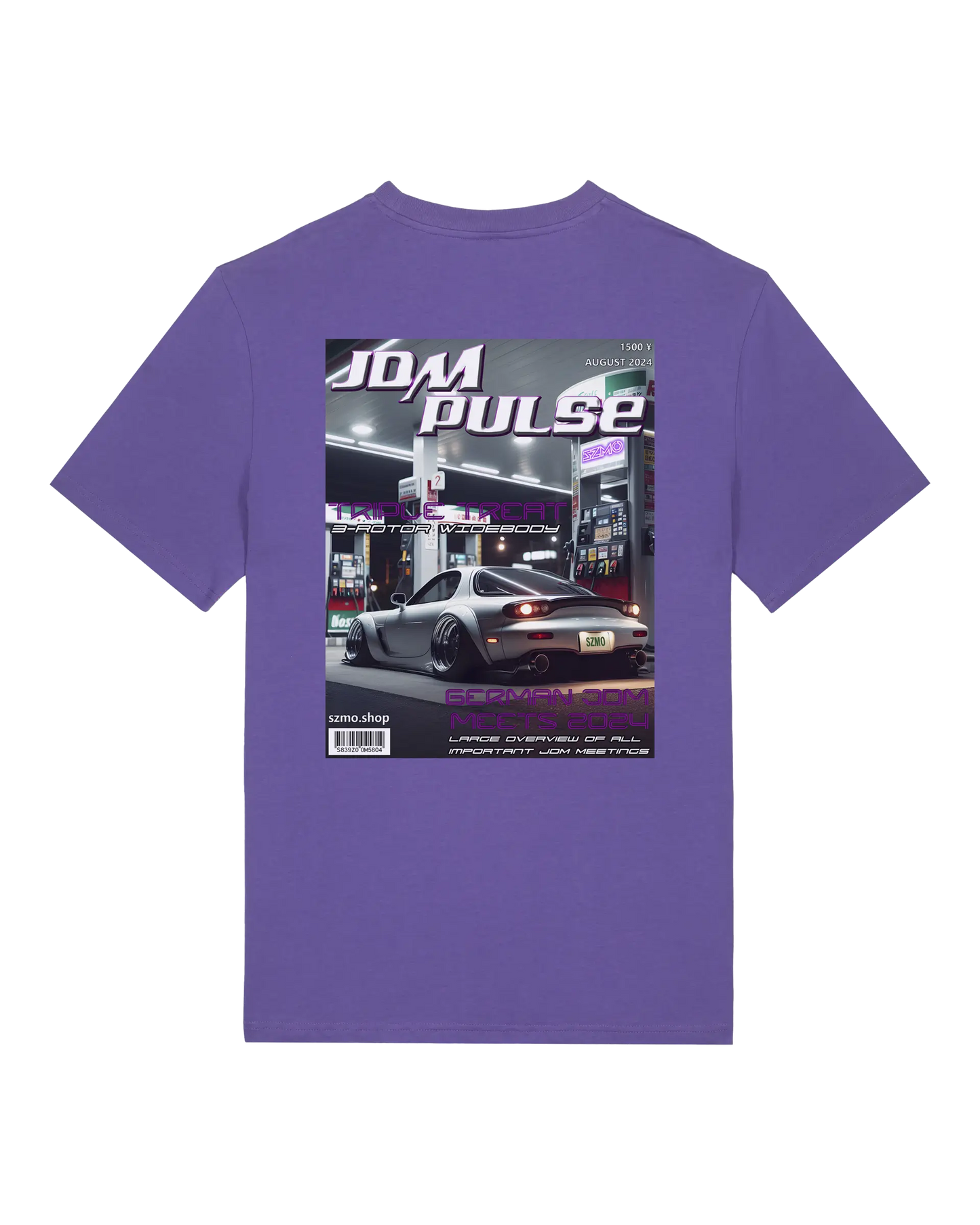 SZMO Collectors Edition T-Shirt August FD Rotary Automotive Art Rückansicht Detail