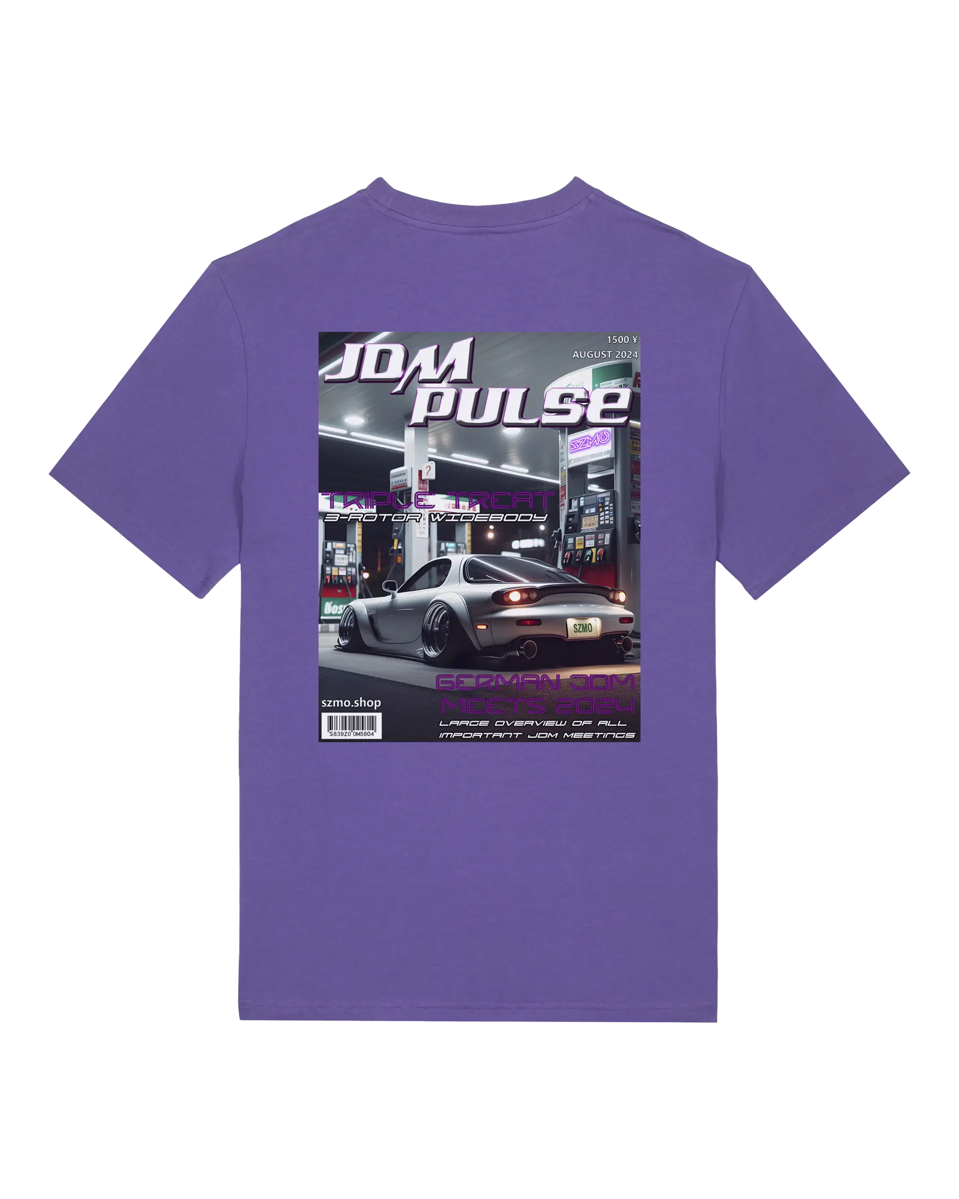 SZMO Collectors Edition T-Shirt August FD Rotary Automotive Art Rückansicht Detail