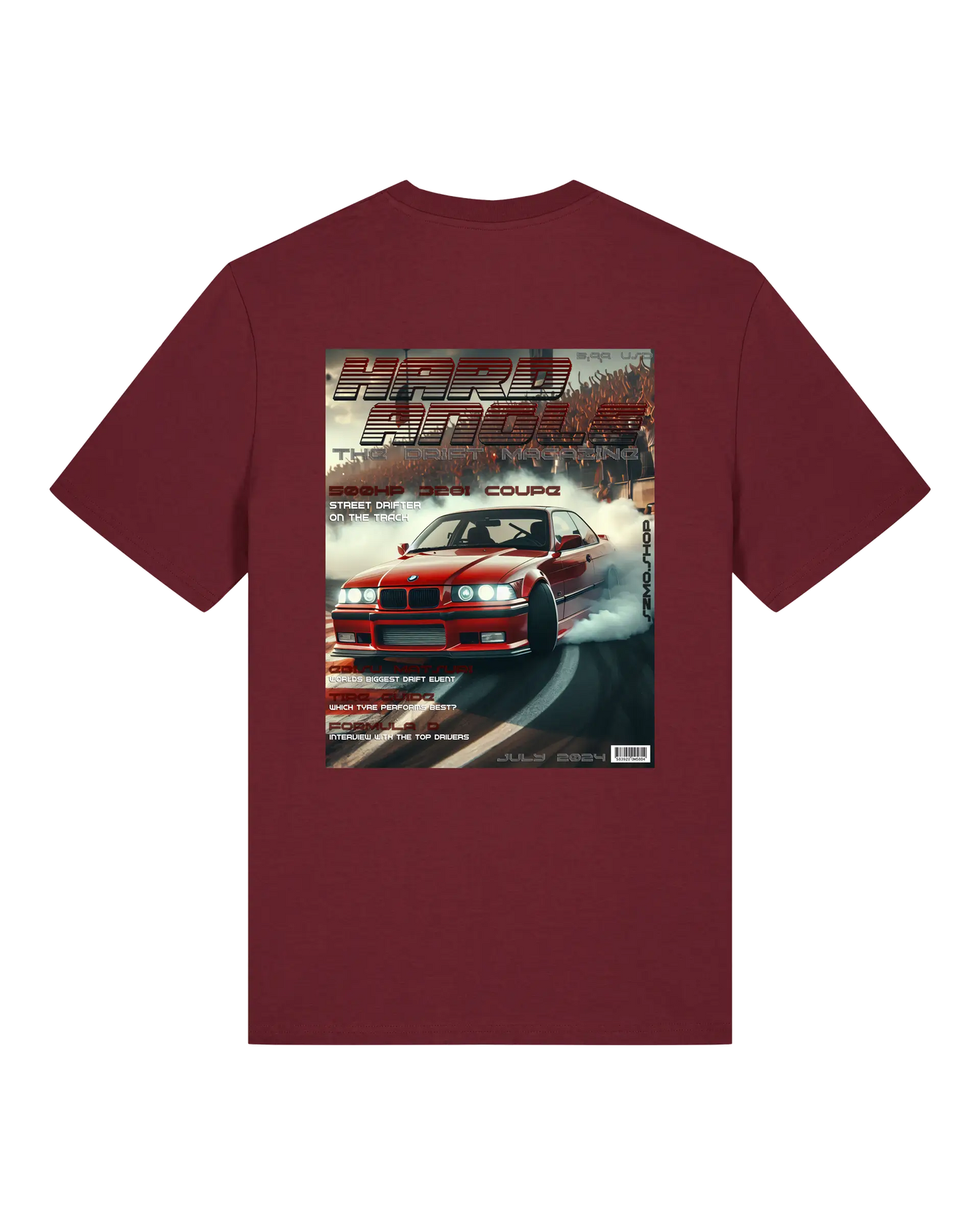 SZMO Collectors Edition T-Shirt Juli E36 Drift Limited Drop Rückansicht Detail