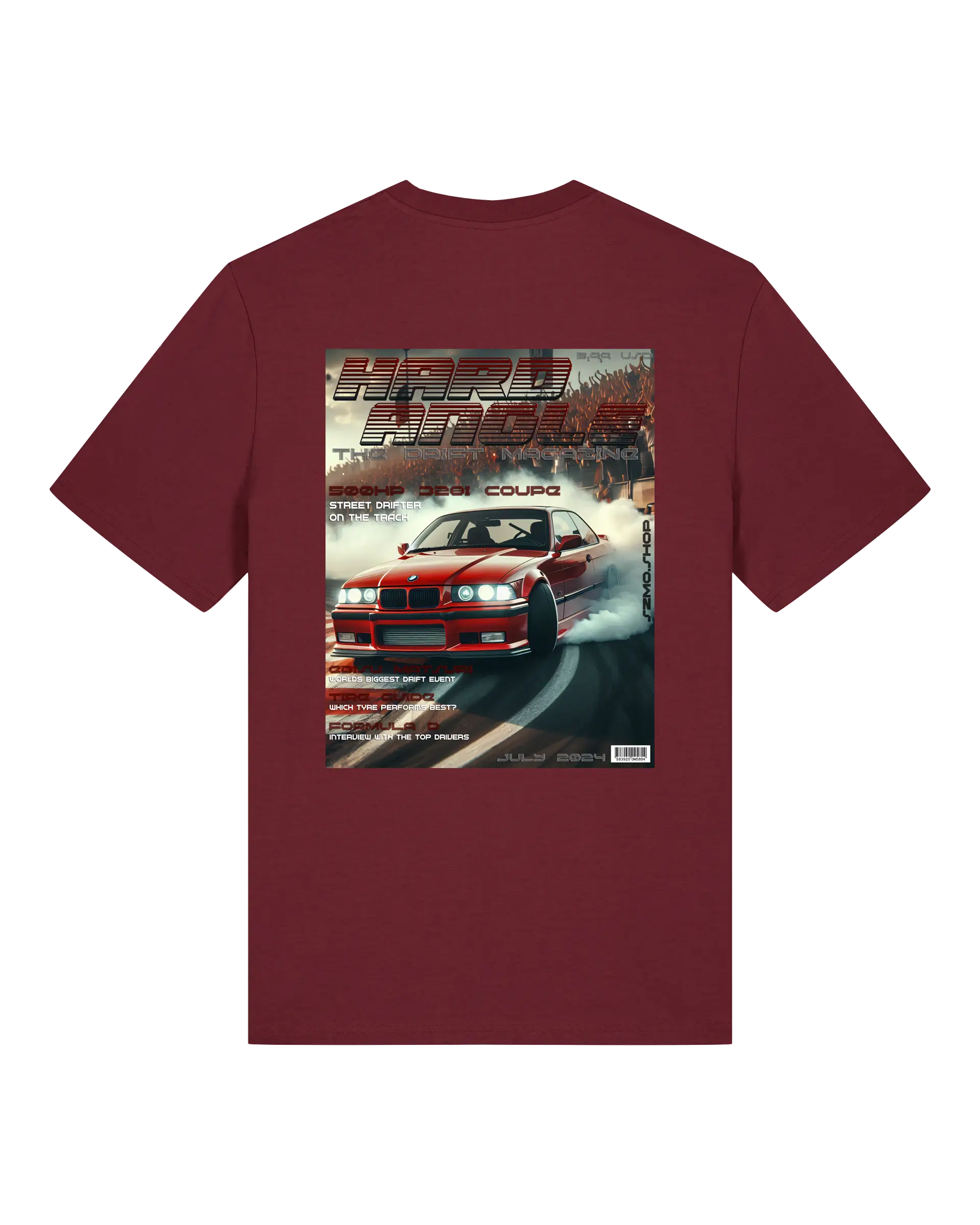SZMO Collectors Edition T-Shirt Juli E36 Drift Limited Drop Rückansicht Detail