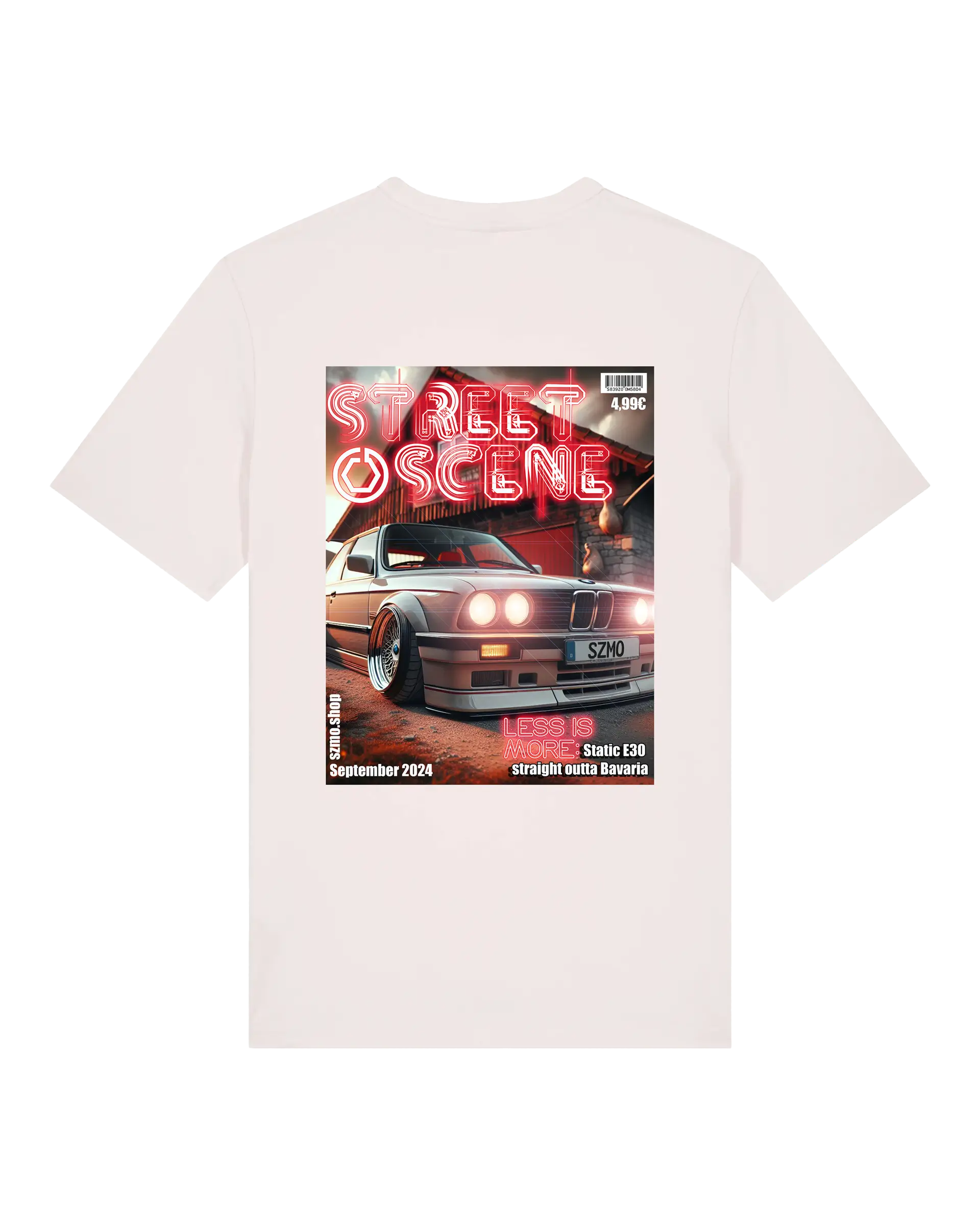 SZMO Collectors Edition T-Shirt September E30 Classic Tuning Fashion Rückansicht Detail