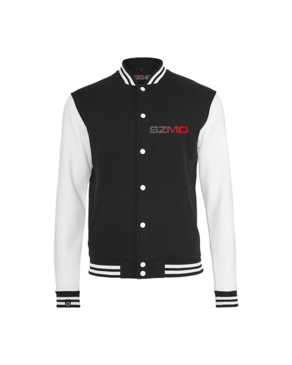 SZMO College Jacke Baby Godzilla JDM Cartoon R32 GTR Varsity Style Vorderansicht Detail