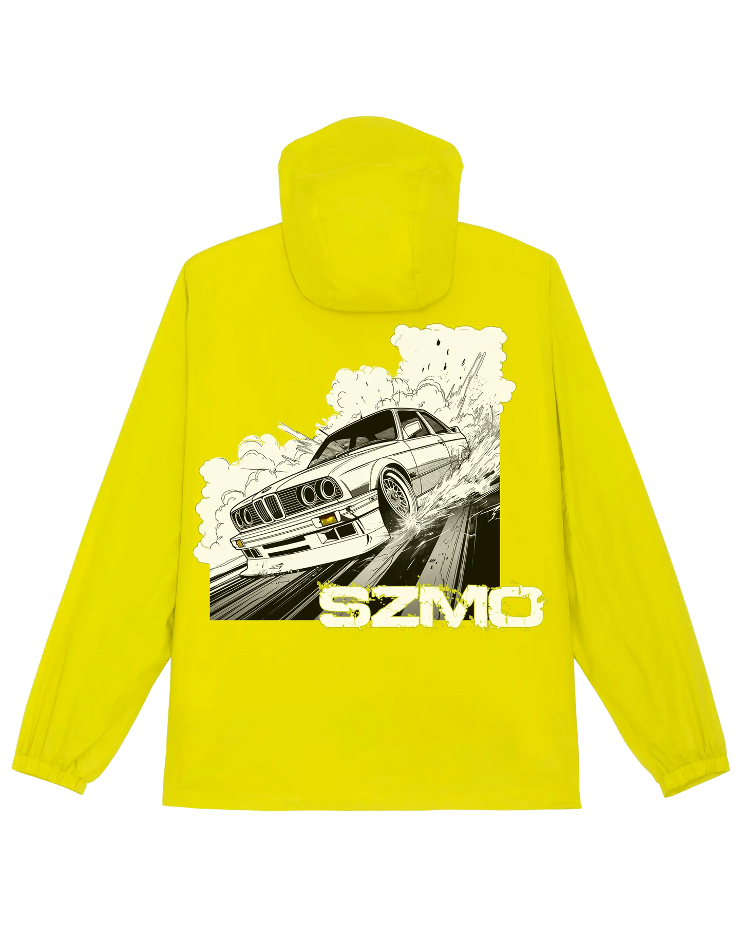 SZMO E30 Comic Style  Multifunktionsjacke Klassiker Tuning Rückansicht Detail