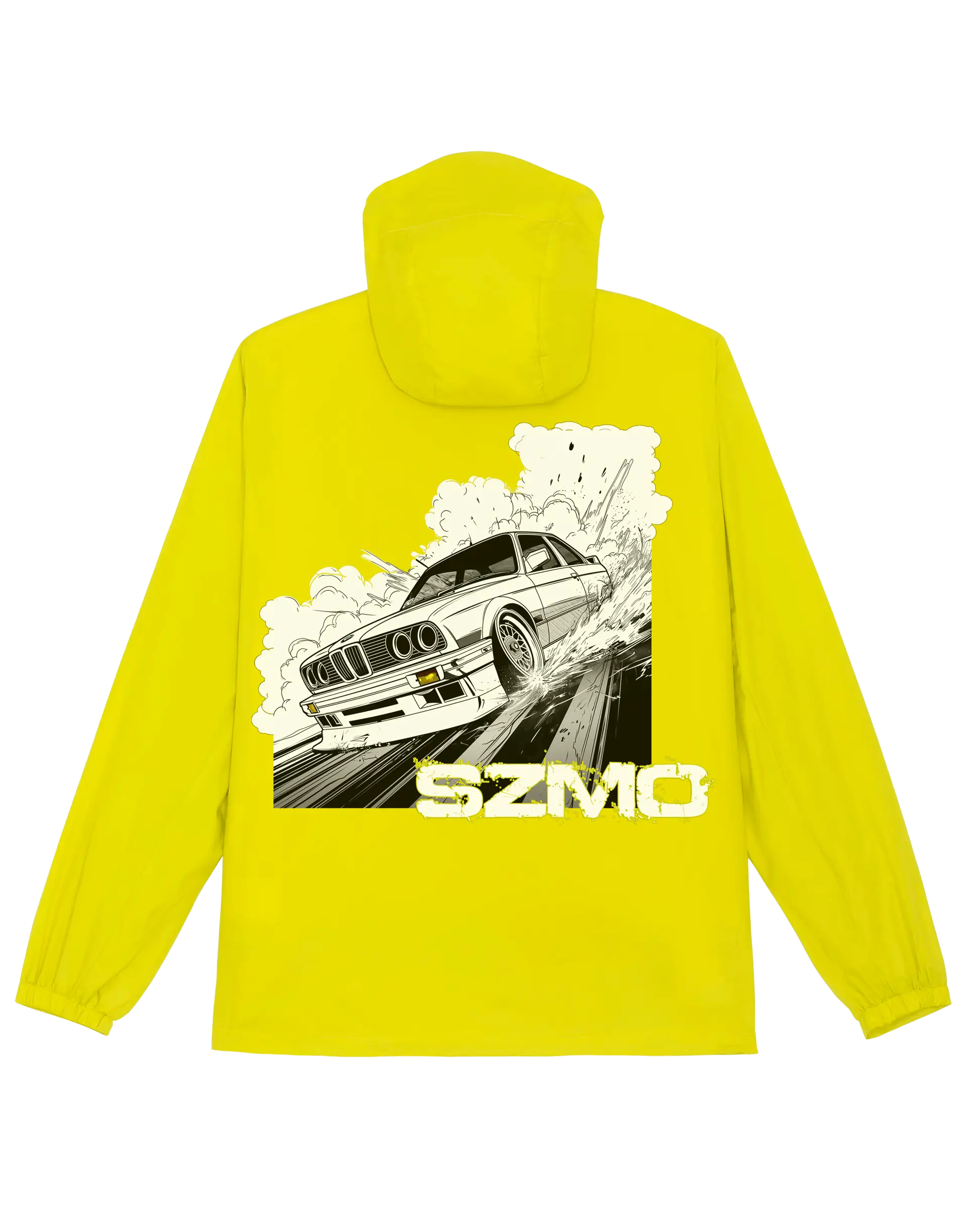 SZMO E30 Comic Style  Multifunktionsjacke Klassiker Tuning Rückansicht Detail