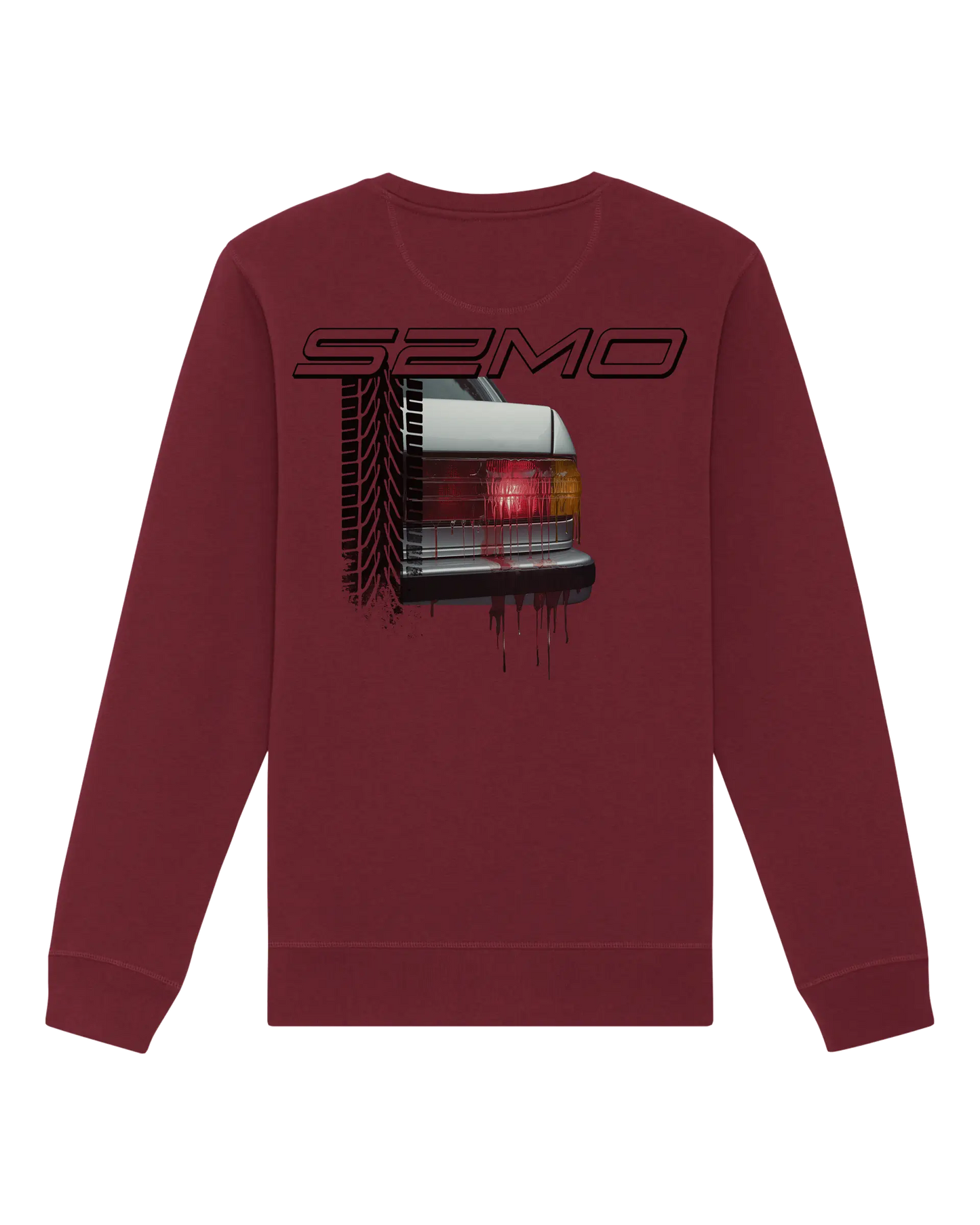SZMO E30 Rückleuchten Pullover Crewneck Rückansicht Detail