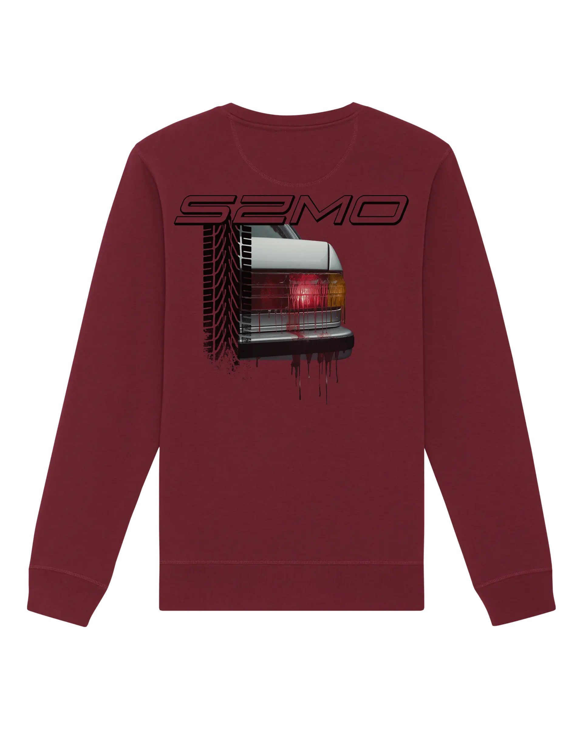 SZMO E30 Rückleuchten Pullover Crewneck Rückansicht Detail