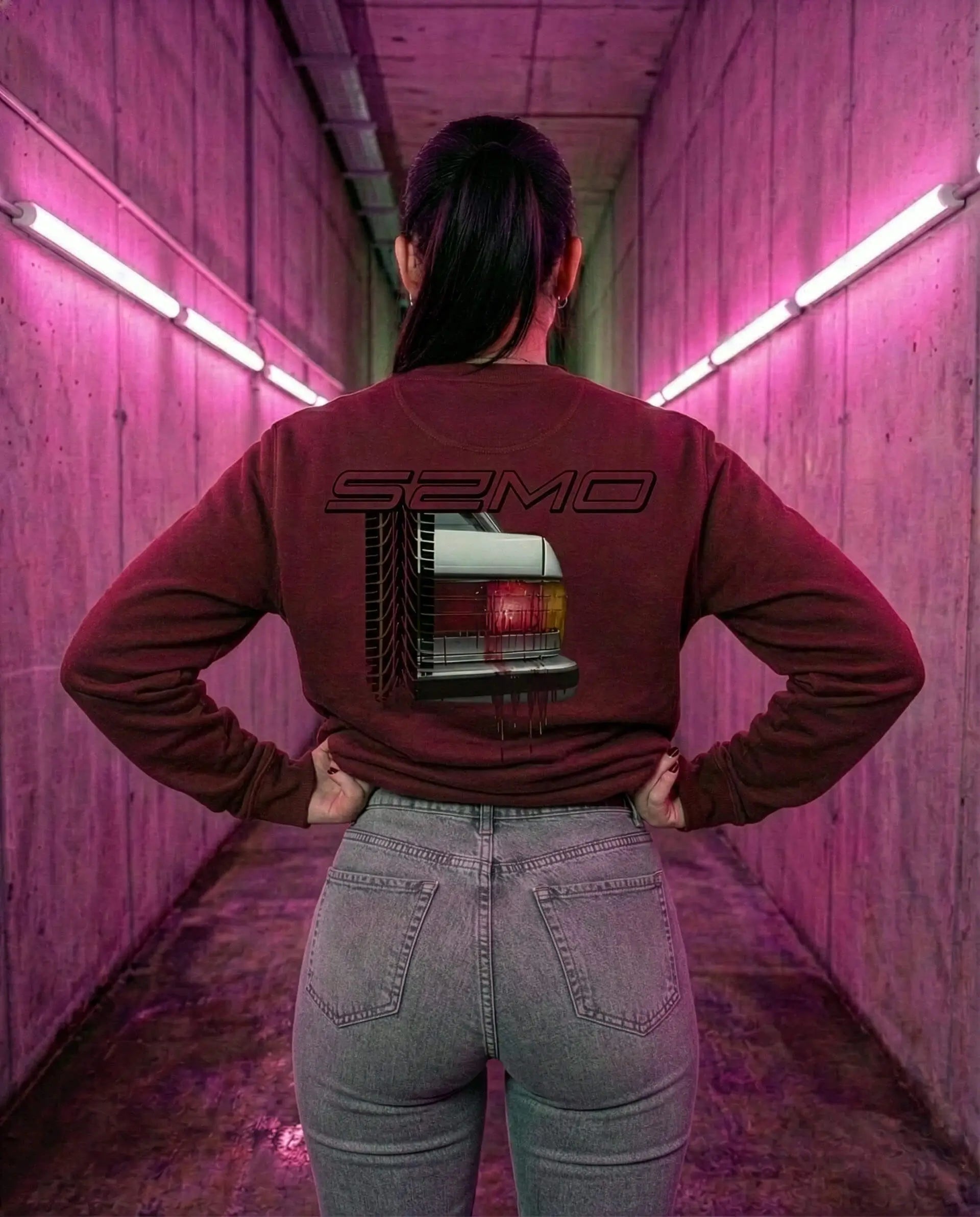 SZMO E30 Rückleuchten Pullover Crewneck Rückansicht