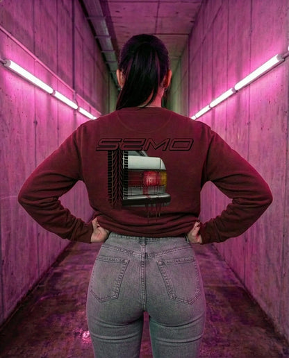 SZMO E30 Rückleuchten Pullover Crewneck Rückansicht