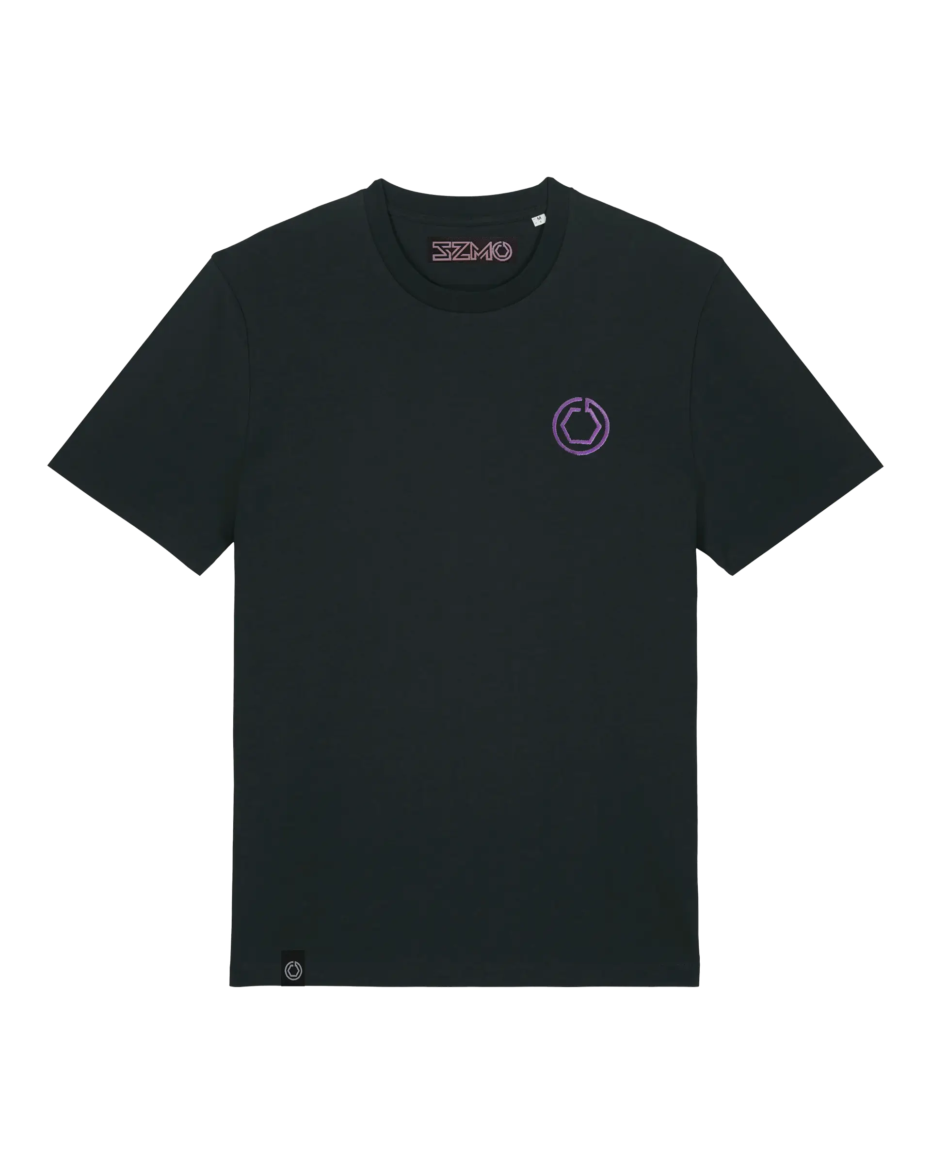 SZMO E36 Cabrio T-Shirt Violett Youngtimer Tuning Mode Vorderansicht Detail