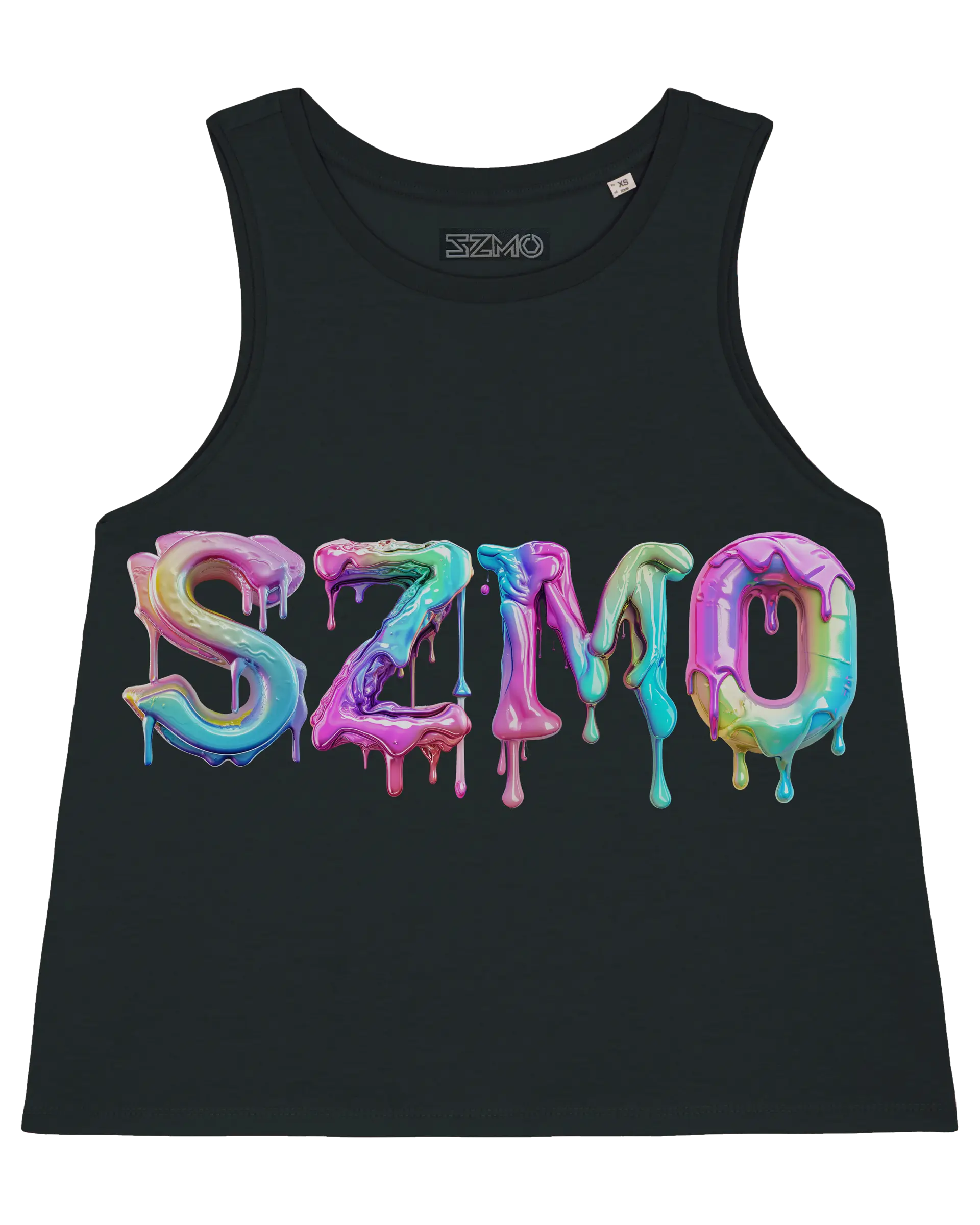 SZMO Lolli Cropped Top Cargirl Shirt Automotive Fashion Vorderansicht Detail