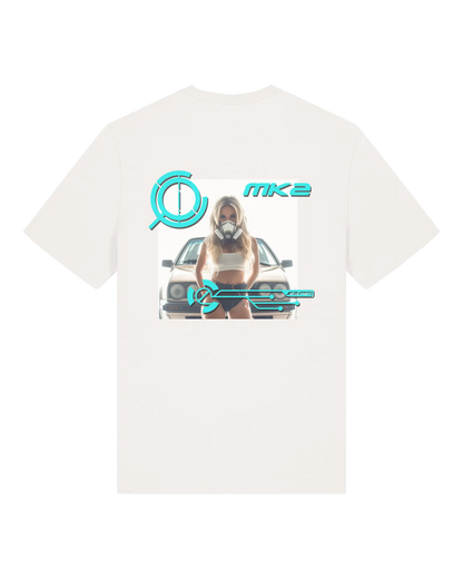 SZMO MK2 Tech T-Shirt Technische Zeichnung Golf Tuning Rückansicht Detail