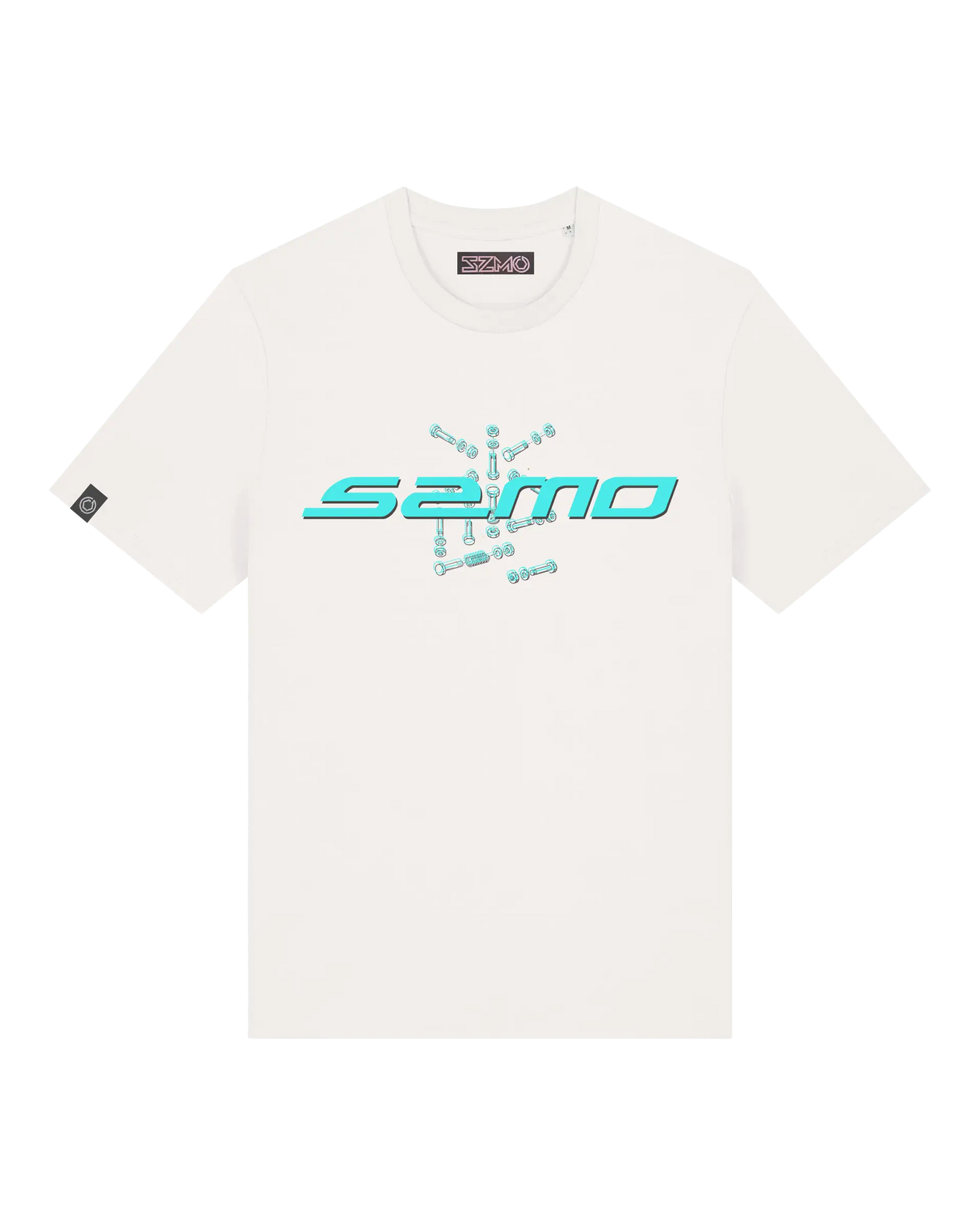 SZMO MK2 Tech T-Shirt Technische Zeichnung Golf Tuning Vorderansicht Detail