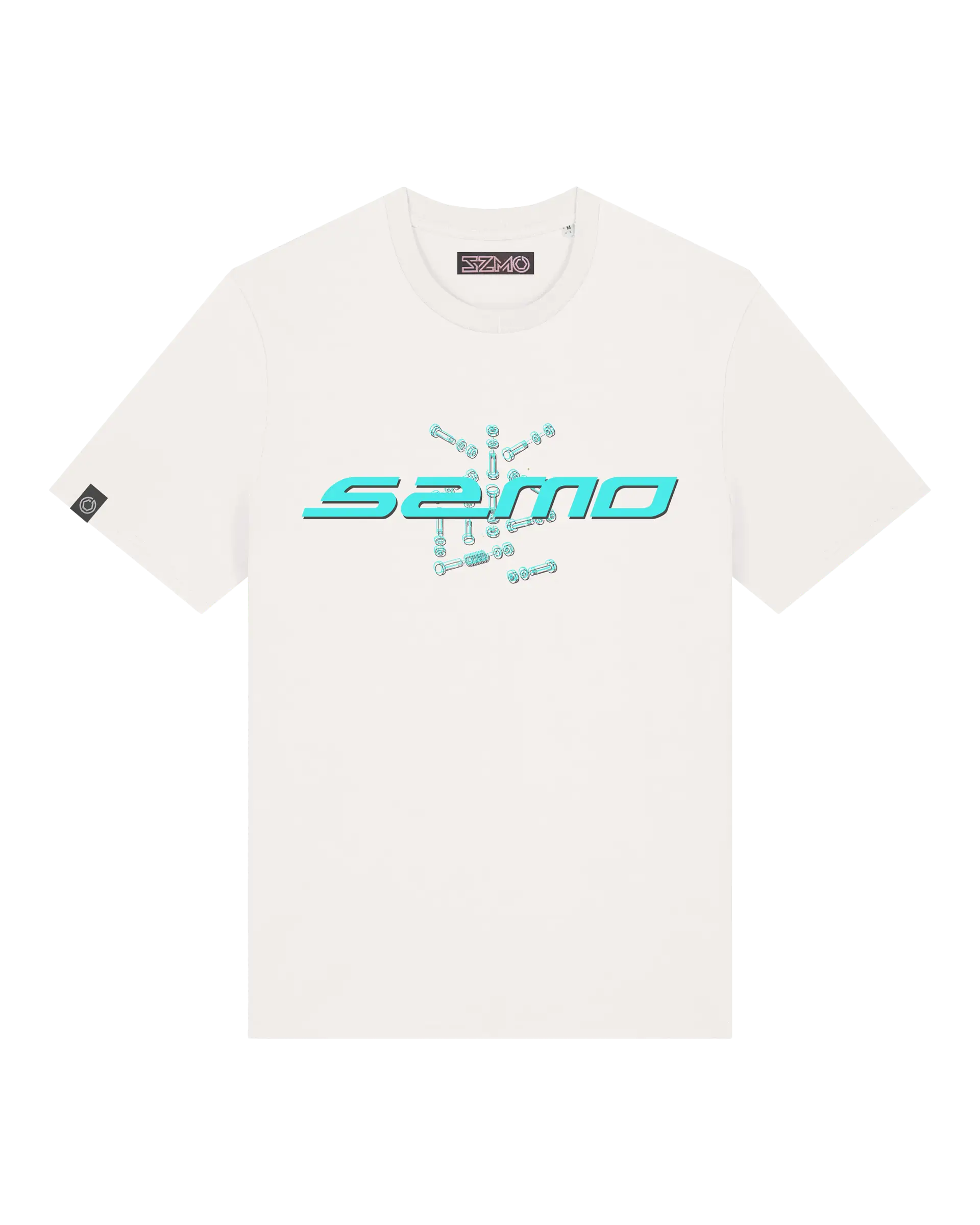 SZMO MK2 Tech T-Shirt Technische Zeichnung Golf Tuning Vorderansicht Detail