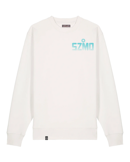 SZMO 4 Door Godzilla Crewneck Pullover Skyline Print Vorderansicht Detail