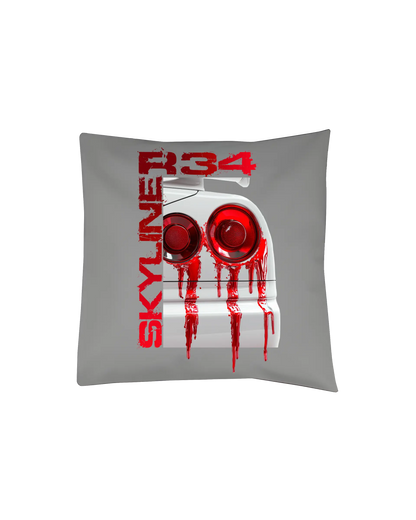 SZMO Kissen R34 Skyline Rückleuchten Design JDM Deko Sofa Vorderansicht Detail