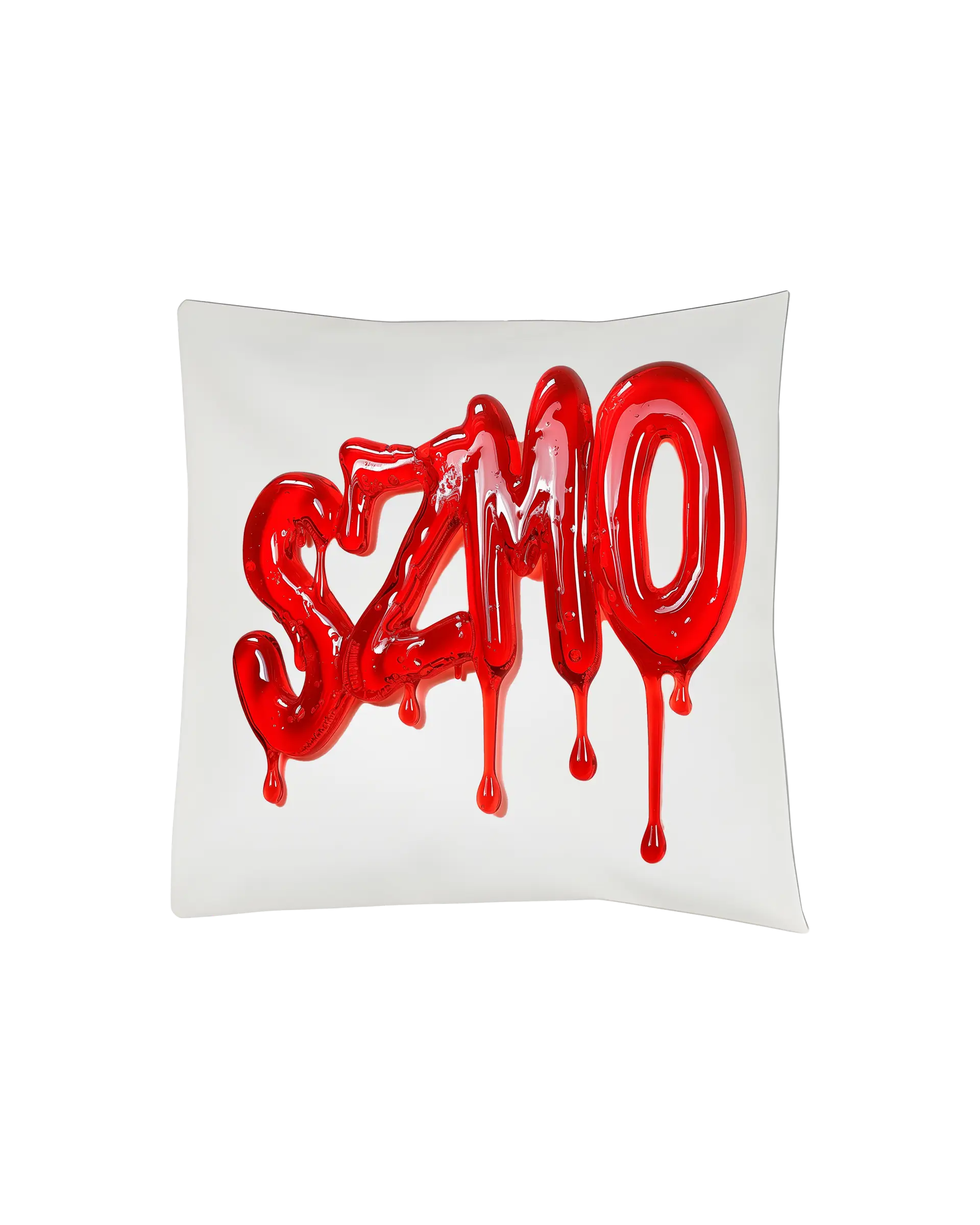 SZMO Kissen Weiß R34 Skyline Rückleuchten Design JDM Deko Sofa Rückansicht Detail