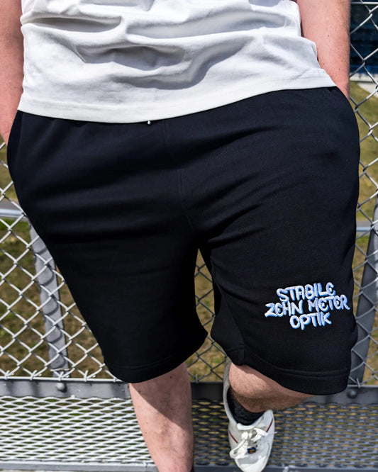 SZMO Stabile Zehn Meter Optik Shorts Schwarz Spruch Tuning Vorderansicht