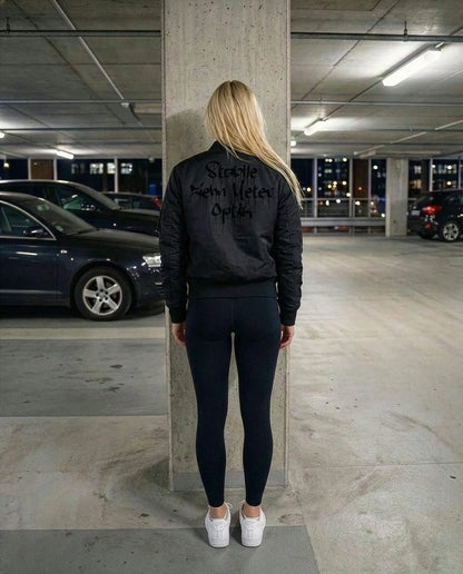 SZMO Bomber Jacke Stabile Zehn Meter Optik Graffiti Drip Design Tuning Szene Rückansicht