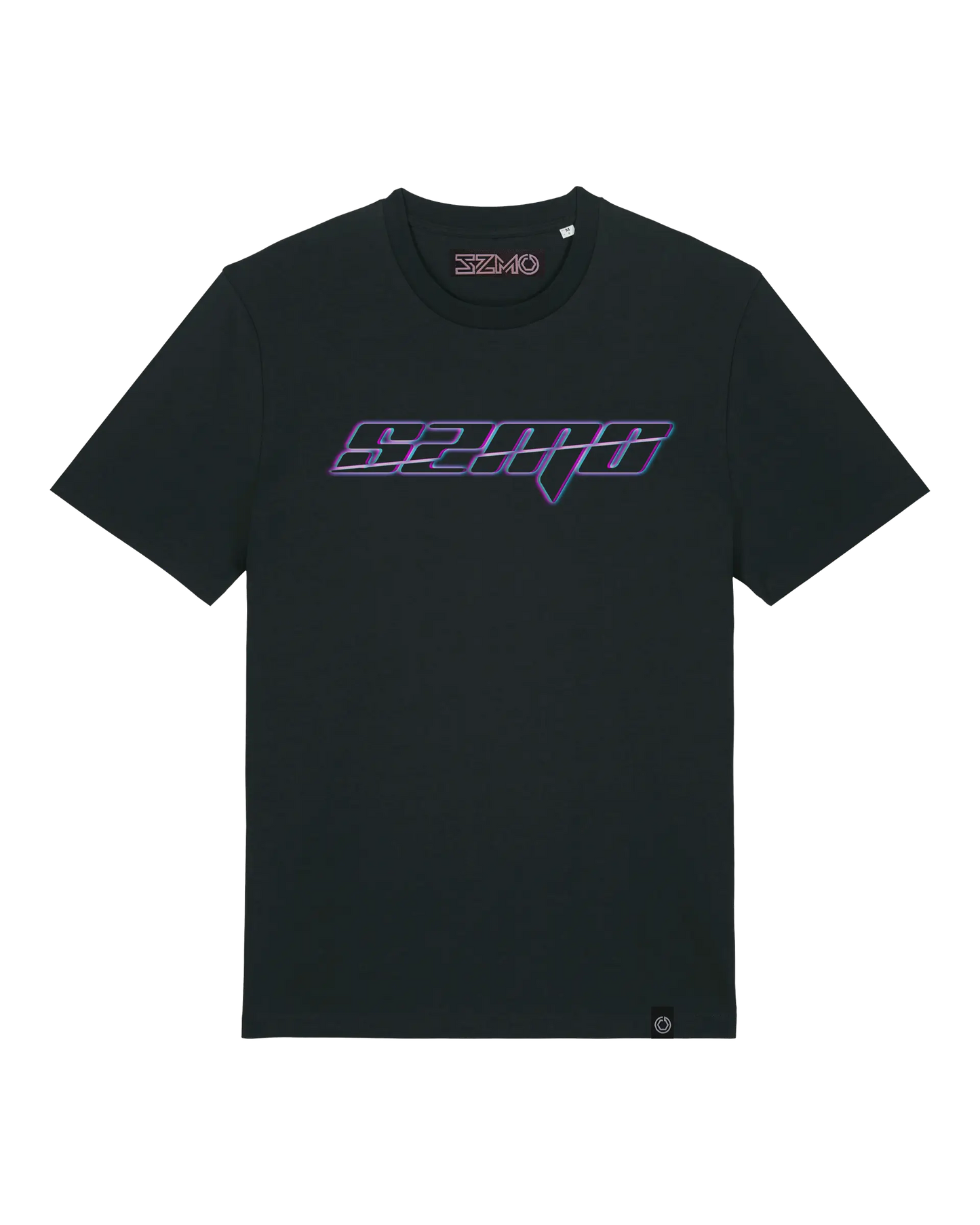 SZMO Glitch Design T-Shirt Modern Art Automotive Fashion Vorderansicht Detail