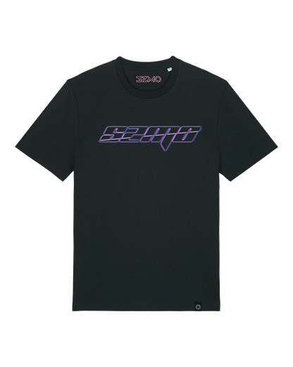 SZMO Glitch Design T-Shirt Modern Art Automotive Fashion Vorderansicht Detail