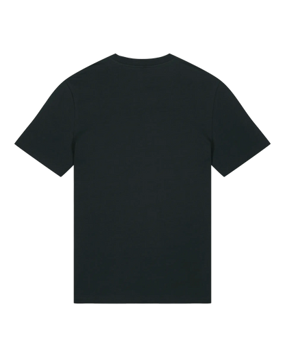 SZMO Neon Logo T-Shirt Schwarz leuchtender Print Rückansicht Detail