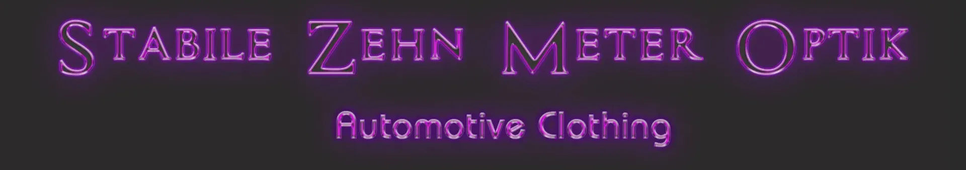 Stabile Zehn Meter Optik Automotive Clothing Banner Lila und Grau