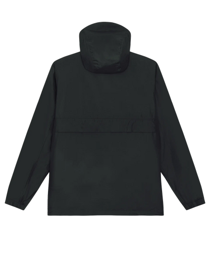 SZMO Windbreaker Neon Logo Schwarz Regenjacke Automotive Fashion Rckansicht Detail