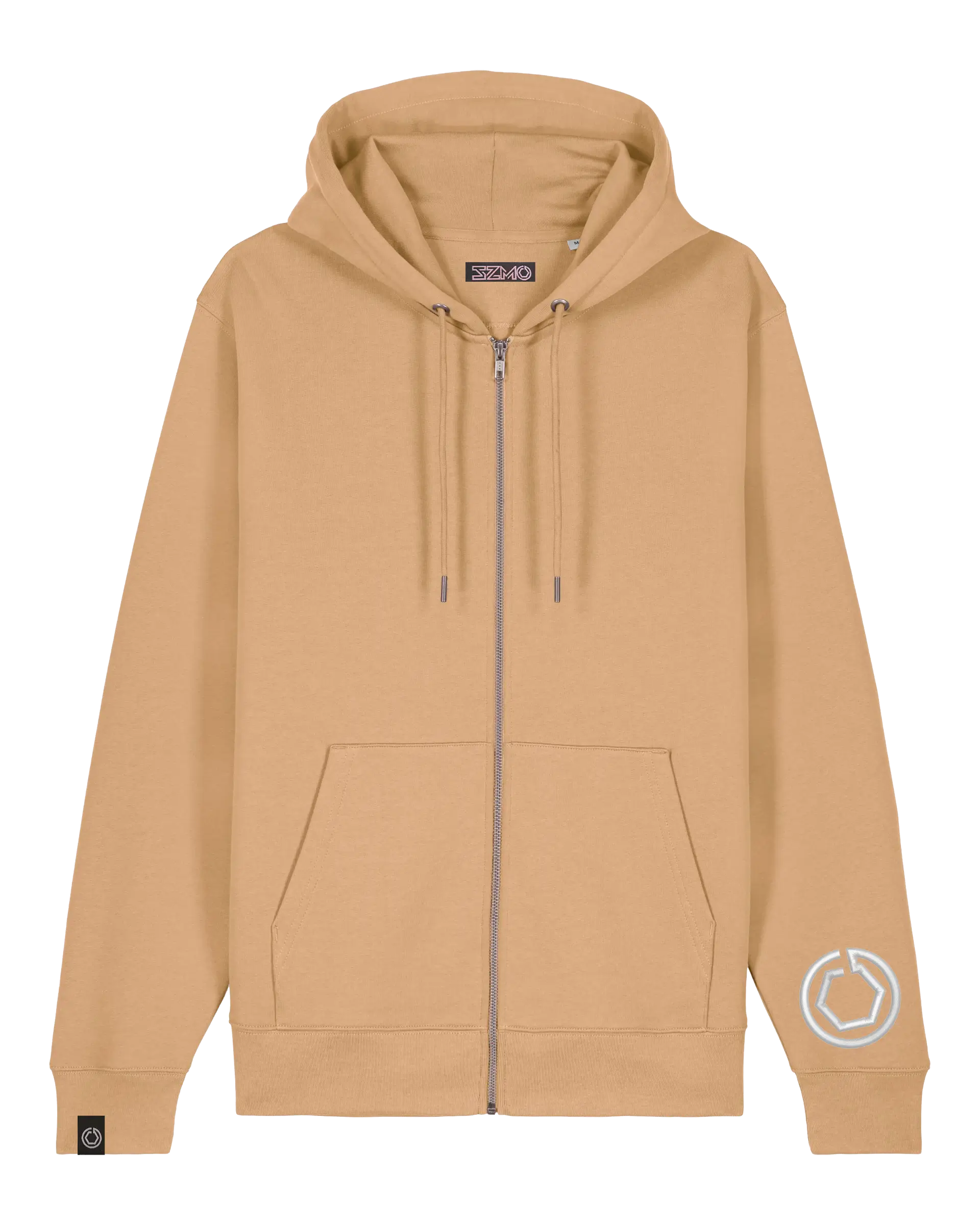 SZMO Zip Hoodie Reißverschluss Automotive Fashion Logo Vorderansicht Detail