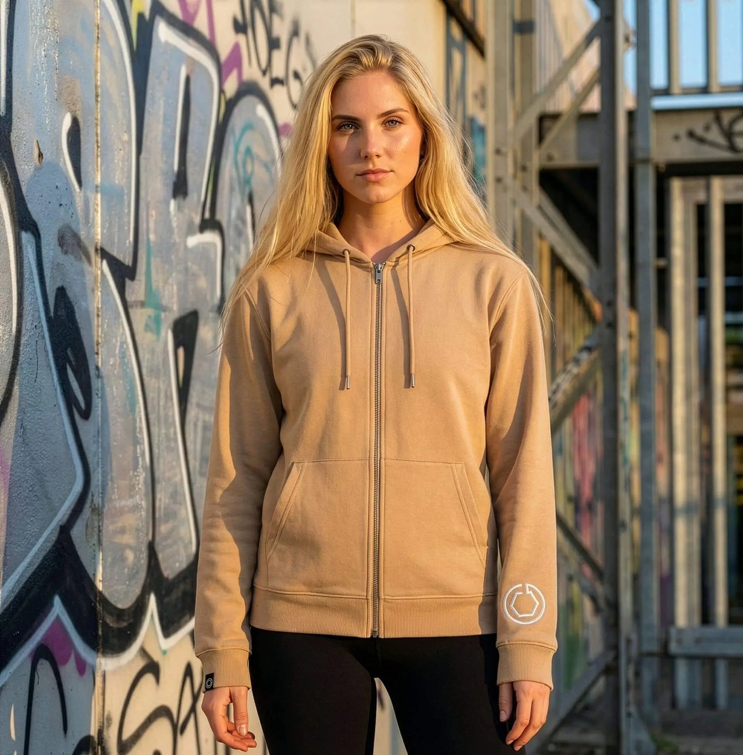 SZMO Zip Hoodie Reißverschluss Automotive Fashion Logo Vorderansicht